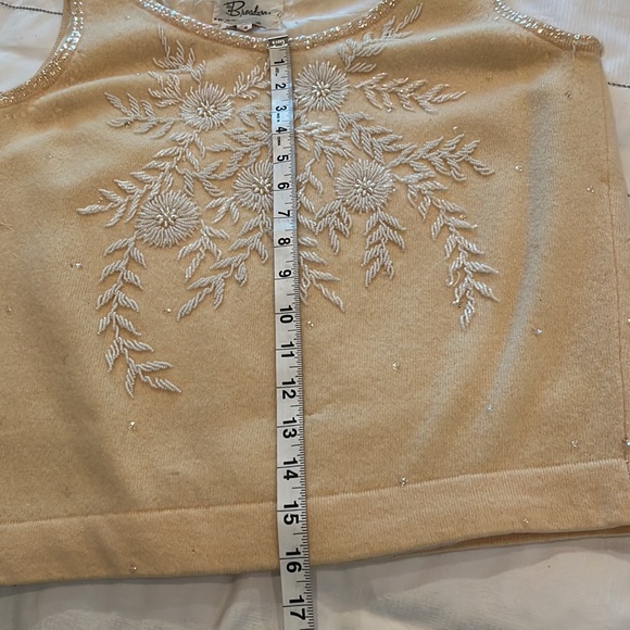 1960's Vintage The Broadway Lambswool/Angora Beaded Sweater Hong Kong Elegant! - Picture 11 of 12